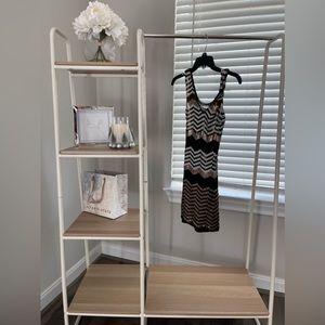 Sequined Black and gold mini dress